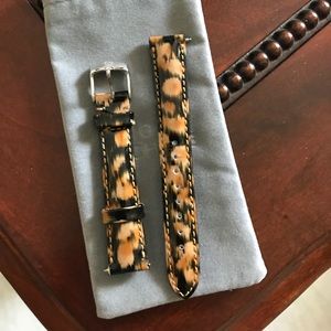 Michele watch strap leather 16mm new